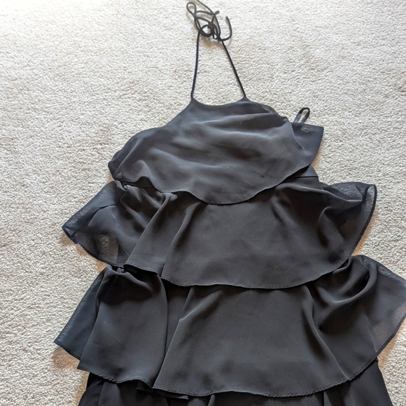 Xs flapper style/layered black dress - Picture 1 of 2